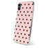 Pink and Black Polka Dots iPhone X Skin