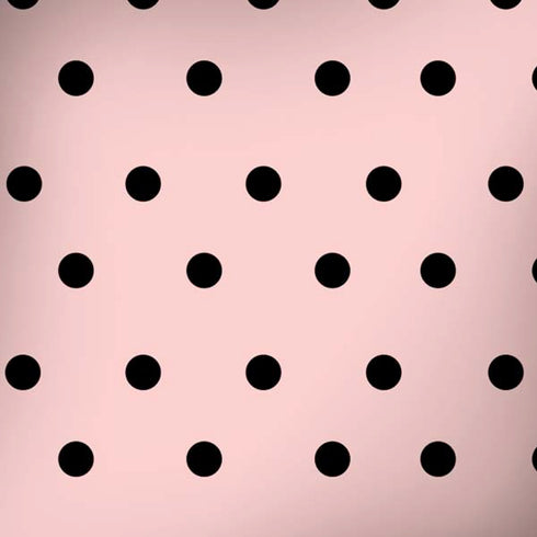 Pink and Black Polka Dots iPhone X Skin