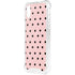 Pink and Black Polka Dots iPhone XS Clear Case