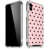 Pink and Black Polka Dots iPhone XS Max Clear Case