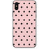 Pink and Black Polka Dots iPhone XS Skin