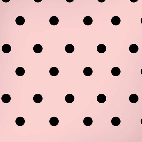 Pink and Black Polka Dots iPhone XS Skin