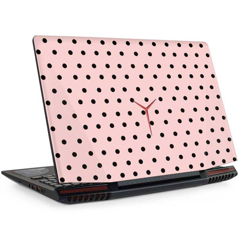 Pink and Black Polka Dots Legion Y720 Skin