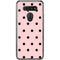 Pink and Black Polka Dots LG K51/Q51 Clear Case