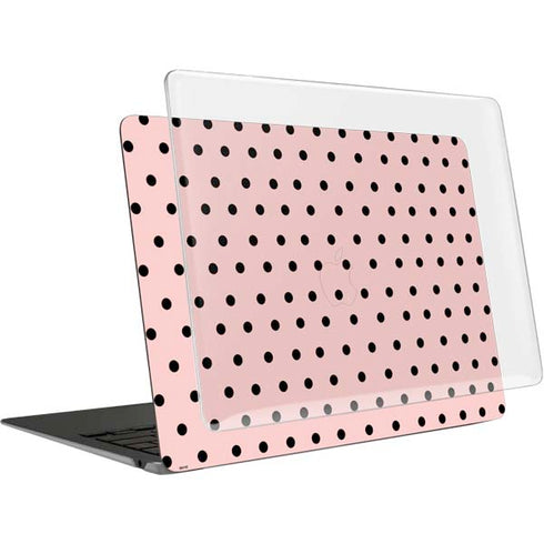 Pink and Black Polka Dots MacBook Air 13in (2020) Case plus Skin