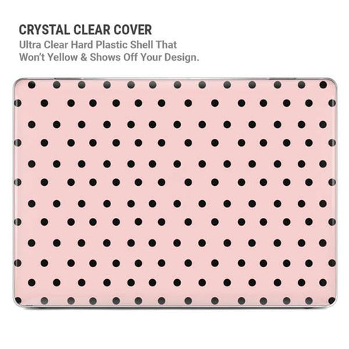 Pink and Black Polka Dots MacBook Air 15in (2023-2025) Case plus Skin