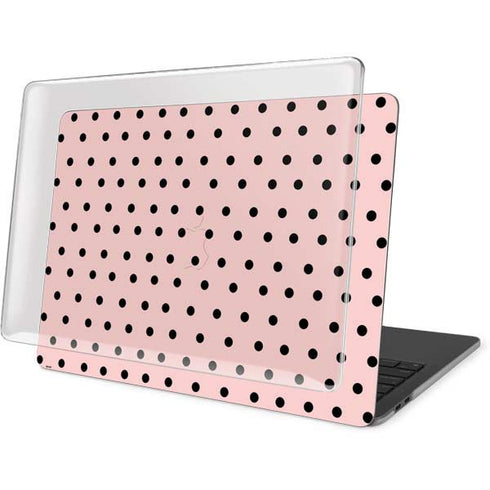 Pink and Black Polka Dots MacBook Pro 16in (2019-20) Case plus Skin