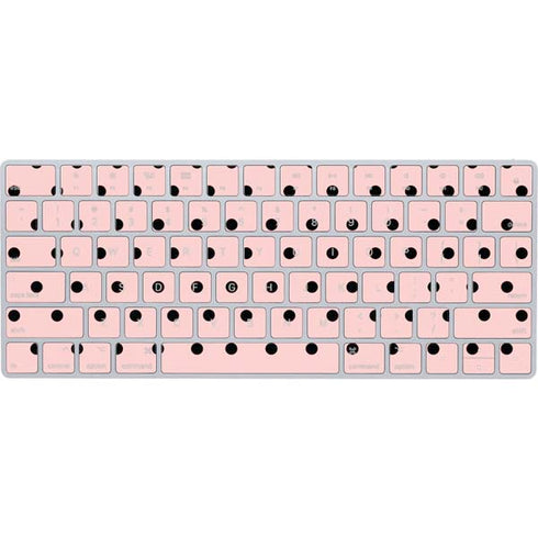 Pink and Black Polka Dots Magic Keyboard Skin