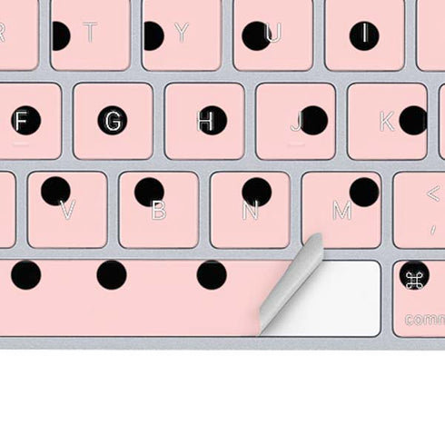 Pink and Black Polka Dots Magic Keyboard Skin
