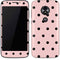 Pink and Black Polka Dots Moto E5 Play Skin