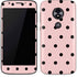 Pink and Black Polka Dots Moto E5 Play Skin