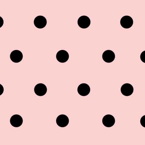 Pink and Black Polka Dots Moto E5 Play Skin