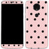 Pink and Black Polka Dots Moto E5 Plus Skin