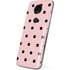 Pink and Black Polka Dots Moto E5 Plus Skin