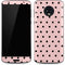 Pink and Black Polka Dots Moto G6 Skin