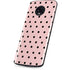 Pink and Black Polka Dots Moto G6 Skin