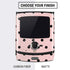 Pink and Black Polka Dots Motorola RAZR Skin