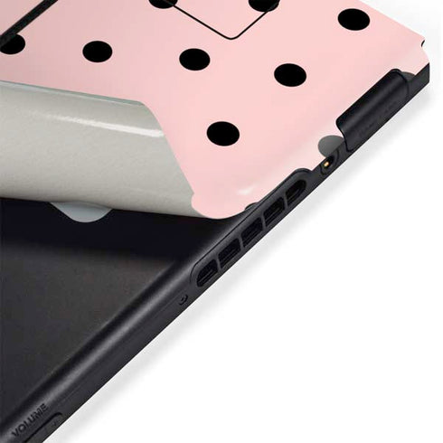 Pink and Black Polka Dots Nintendo Switch Bundle Skin