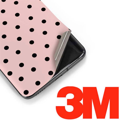 Pink and Black Polka Dots OnePlus 7 Pro Skin