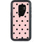 Pink and Black Polka Dots Otterbox Defender Galaxy Skin