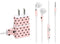 Pink and Black Polka Dots Phone Charger Skin