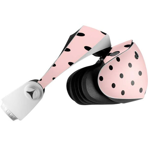 Pink and Black Polka Dots PlayStation VR2 Skin