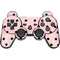 Pink and Black Polka Dots PS3 Dual Shock wireless controller Skin