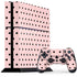Pink and Black Polka Dots PS4 Console and Controller Bundle Skin