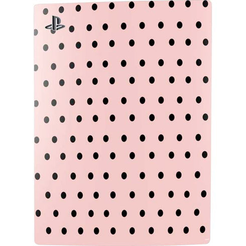 Pink and Black Polka Dots PS5 Bundle Skin