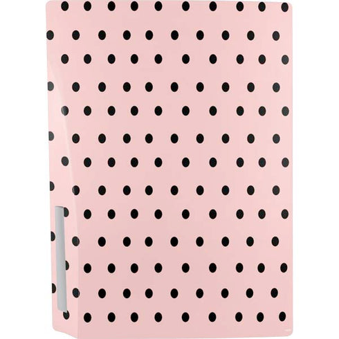 Pink and Black Polka Dots PS5 Bundle Skin