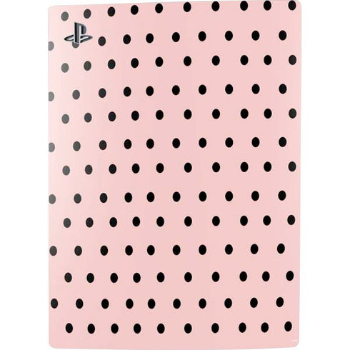 Pink and Black Polka Dots PS5 Digital Edition Bundle Skin