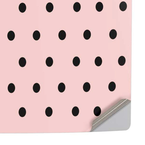 Pink and Black Polka Dots PS5 Slim Digital Edition Console Skin