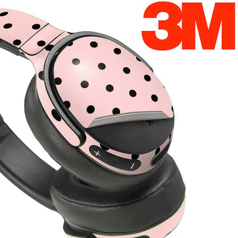 Pink and Black Polka Dots Skullcandy Venue Skin