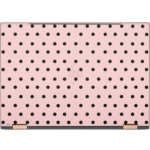 Pink and Black Polka Dots HP Spectre Skin