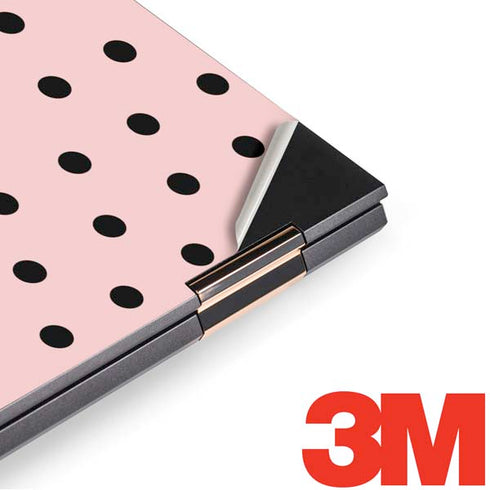 Pink and Black Polka Dots HP Spectre Skin