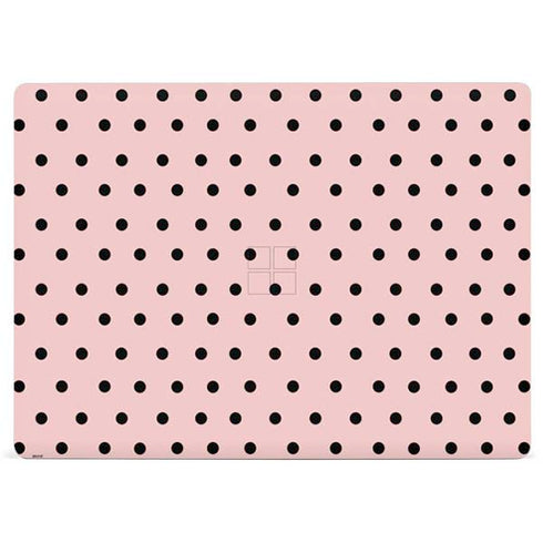 Pink and Black Polka Dots Surface Laptop 2 Skin