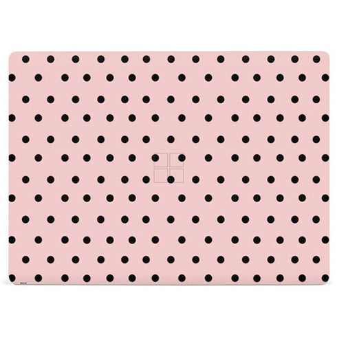 Pink and Black Polka Dots Surface Laptop 3 13.5in Skin