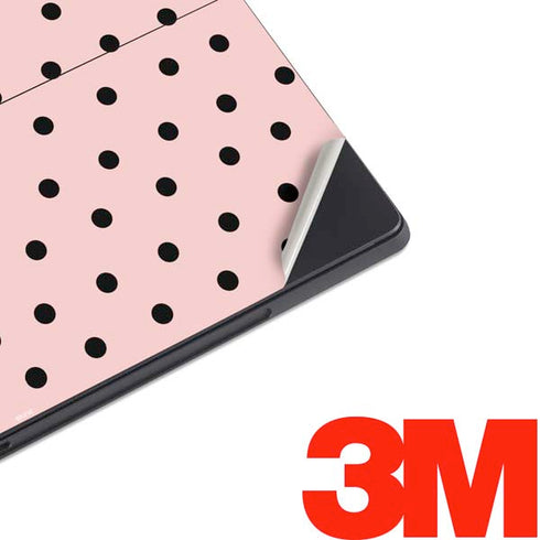 Pink and Black Polka Dots Surface Pro 7 Skin