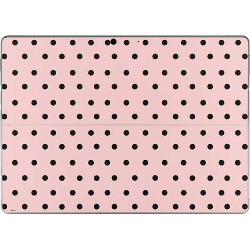 Pink and Black Polka Dots Surface Pro 8 Skin
