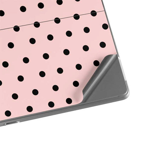 Pink and Black Polka Dots Surface Pro 8 Skin