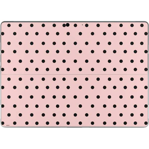 Pink and Black Polka Dots Surface Pro 9 Skin