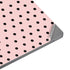 Pink and Black Polka Dots Universal Laptop 11in (8.8 x 6.2in) Skin