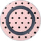 Pink and Black Polka Dots Wireless Charger Skin