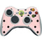 Pink and Black Polka Dots Xbox 360 Wireless Controller Skin