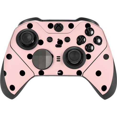 Pink and Black Polka Dots Xbox Elite Wireless Controller Series 2 Skin