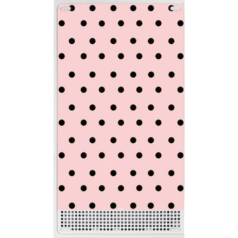 Pink and Black Polka Dots Xbox Series S Console Skin
