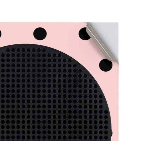 Pink and Black Polka Dots Xbox Series S Console Skin