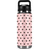 Pink and Black Polka Dots YETI Rambler 26oz Bottle Skin