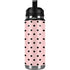 Pink and Black Polka Dots YETI Rambler 26oz Bottle Skin