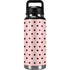 Pink and Black Polka Dots YETI Rambler 36oz Bottle Skin
